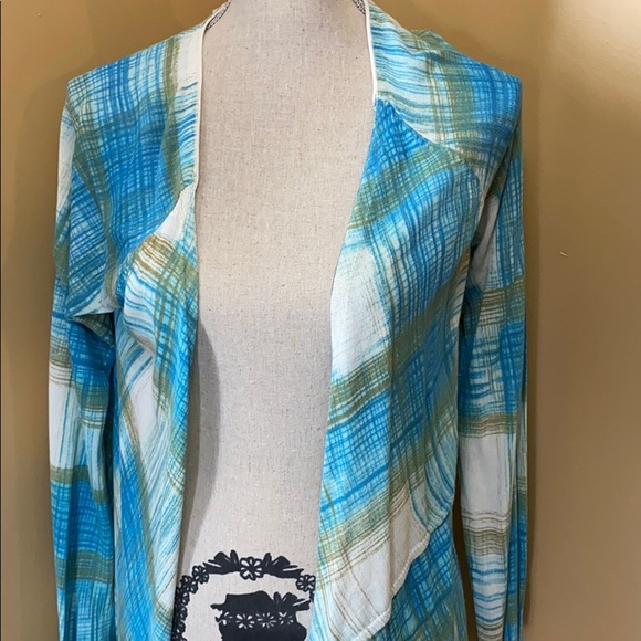 Anthropologie Sparrow Plaid Open Cardigan - Picture 2 of 7